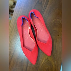 Rothy’s The Point in Bright Red - size 9.5 but fits 8.5
